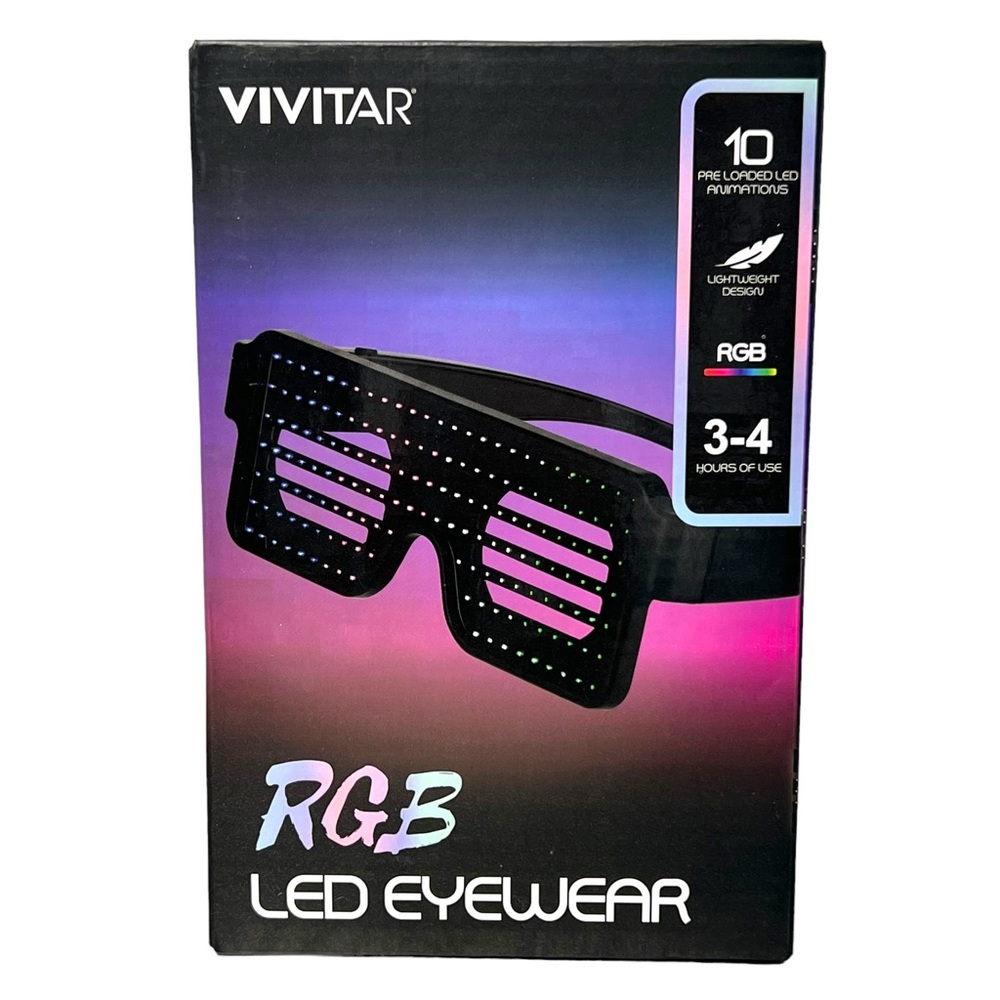 Vivitar RGB LED Eyewear Glasses